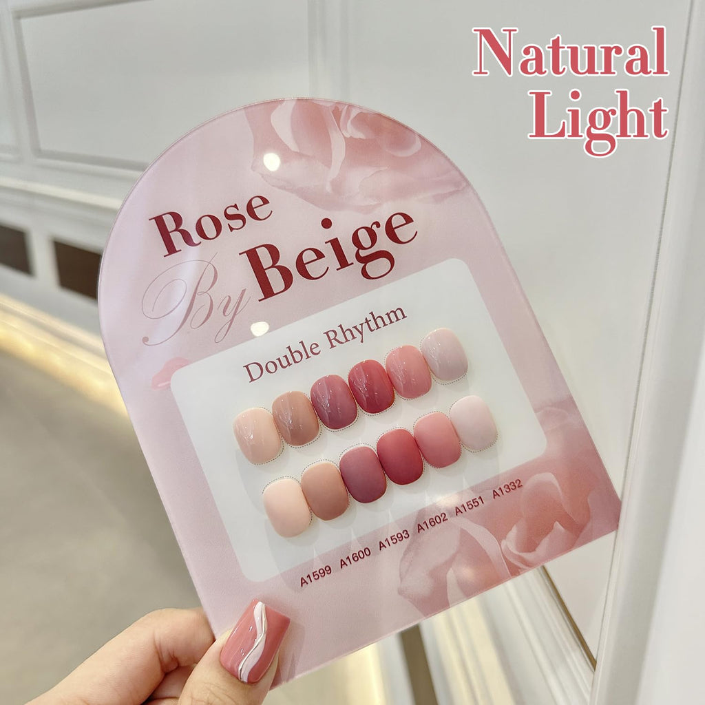 Double Rhythm 6 Pcs 15ml Gel Polish Set – Rose Beige Nude Cream