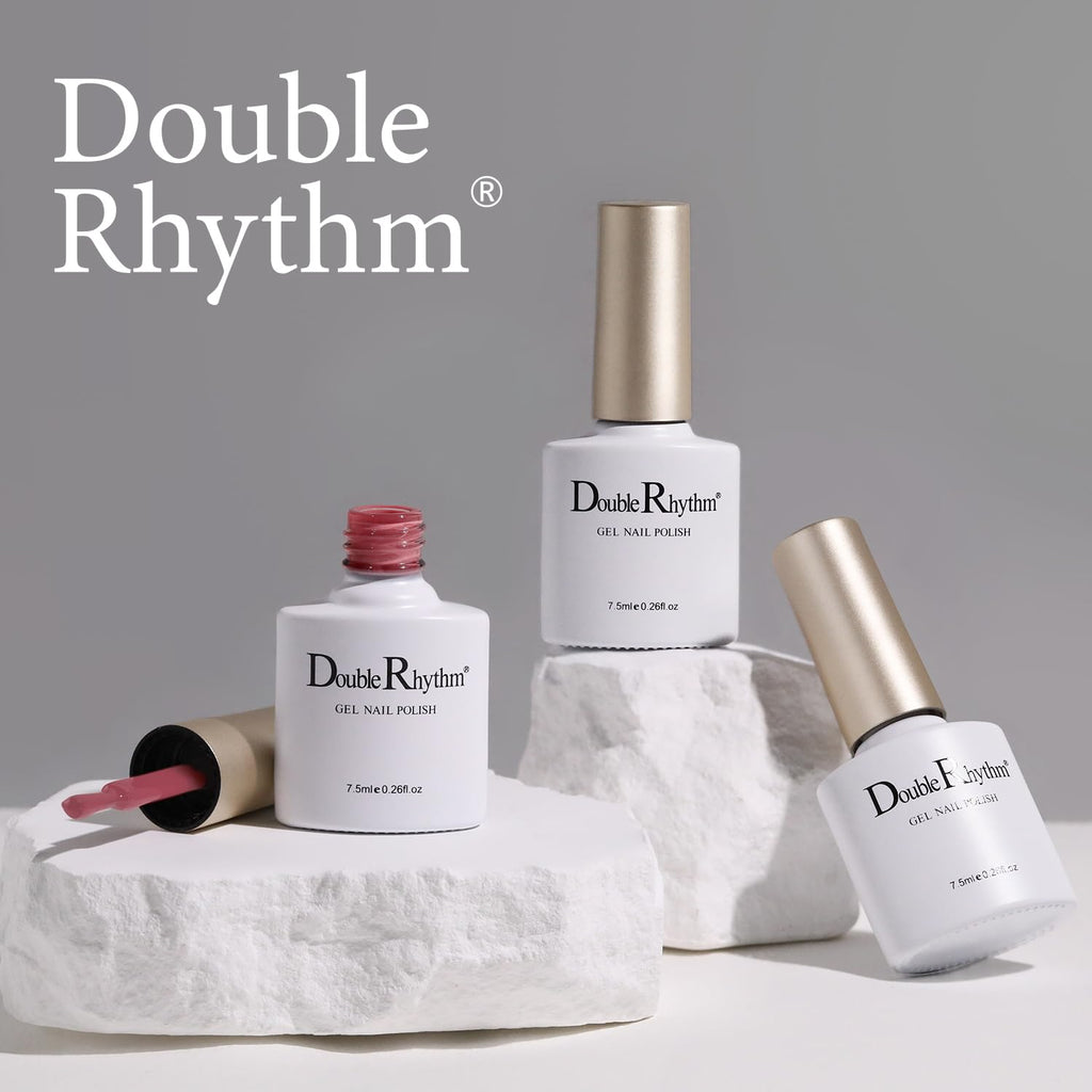 Double Rhythm Cat Eye Gel Polish Set – 6 Colors with Magnetic Holographic Finish