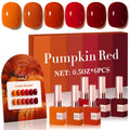 Double Rhythm 6 Pcs Gel Polish Set – 15ml Soak Off Kit for DIY Manicures