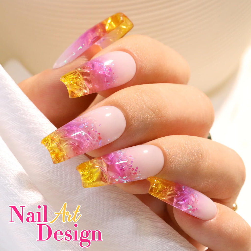Double Rhythm 6 Pcs Gel Polish Set 15ml – Jelly Yellow, Pink, Red, Purple, Blue & More (Soak Off)