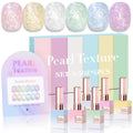 Double Rhythm 6 Pcs 15ml Gel Polish Set – Soak-Off Nail Kit (Pearl Pink to Purple)