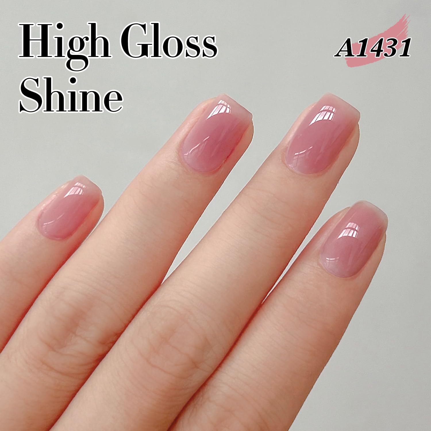 Double Rhythm Gel Nail Polish Set — 6 Pastel Jelly Shades for DIY Manicures (Kit 38)