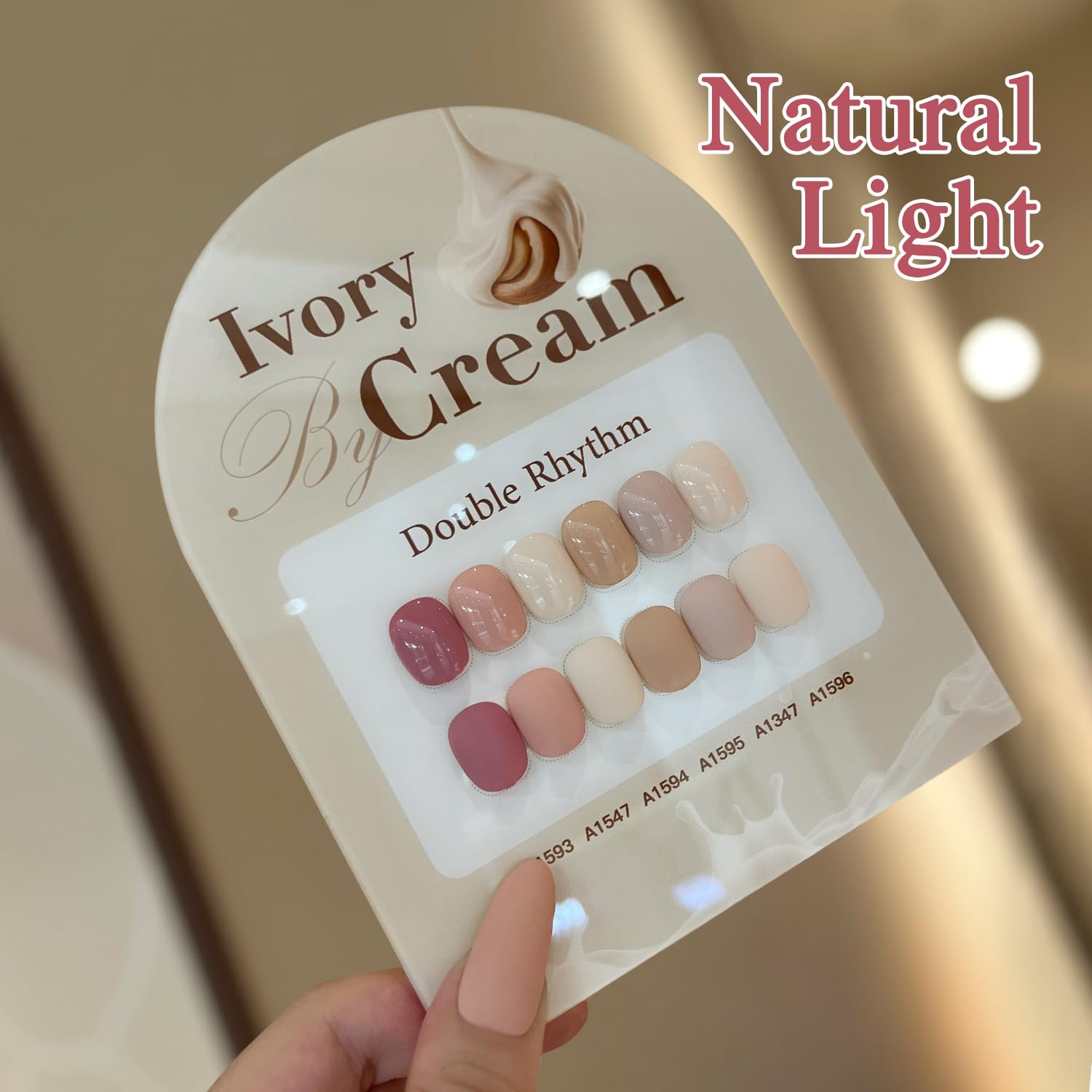 Double Rhythm 6 Pcs 15ml Gel Polish Set – Same Color, Soak-Off Kit (Light Dark Nude Beige Cream Pink T6-18)