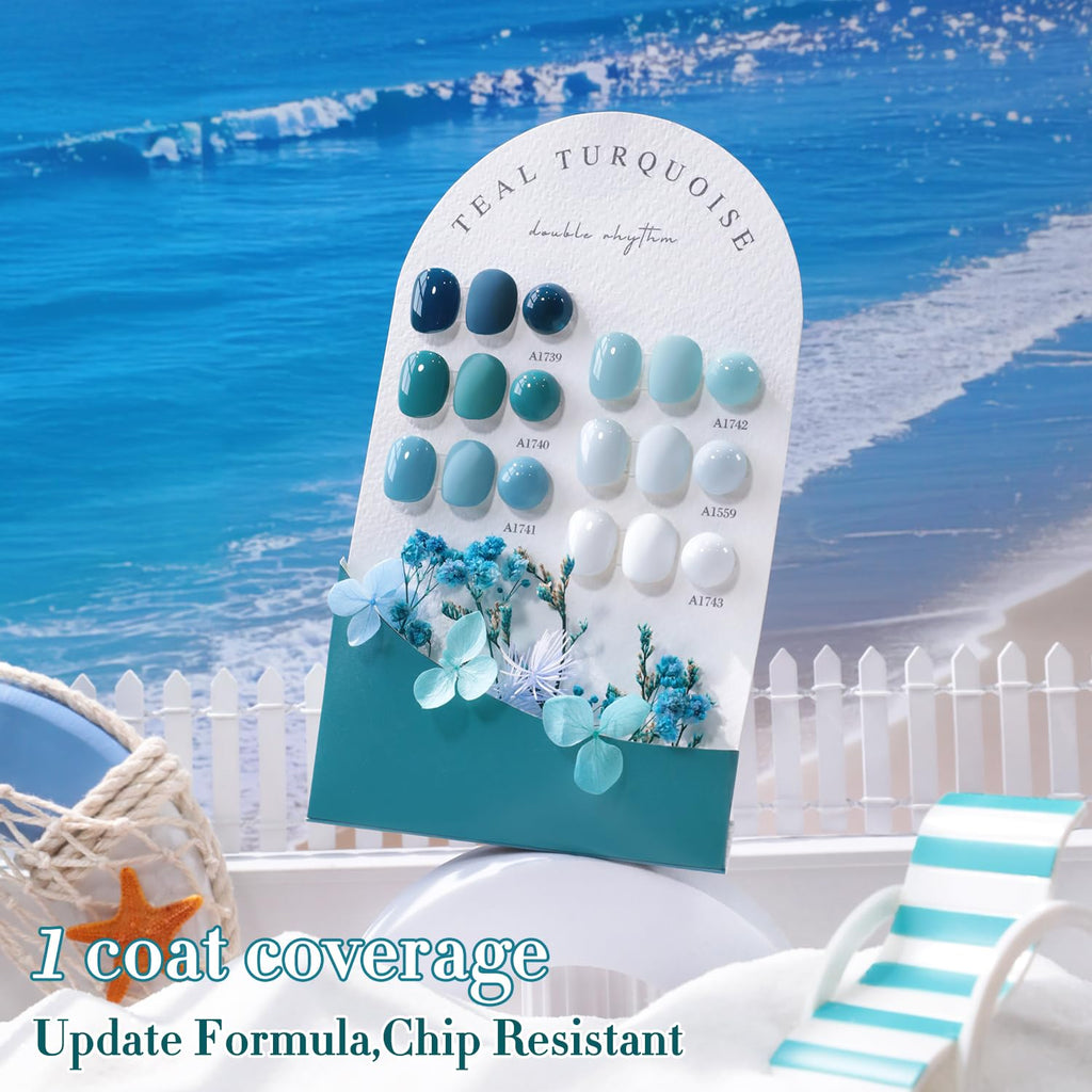 Double Rhythm 6 Pcs 15ml Gel Polish Set – Same Color, Soak Off, DIY Nail Kit