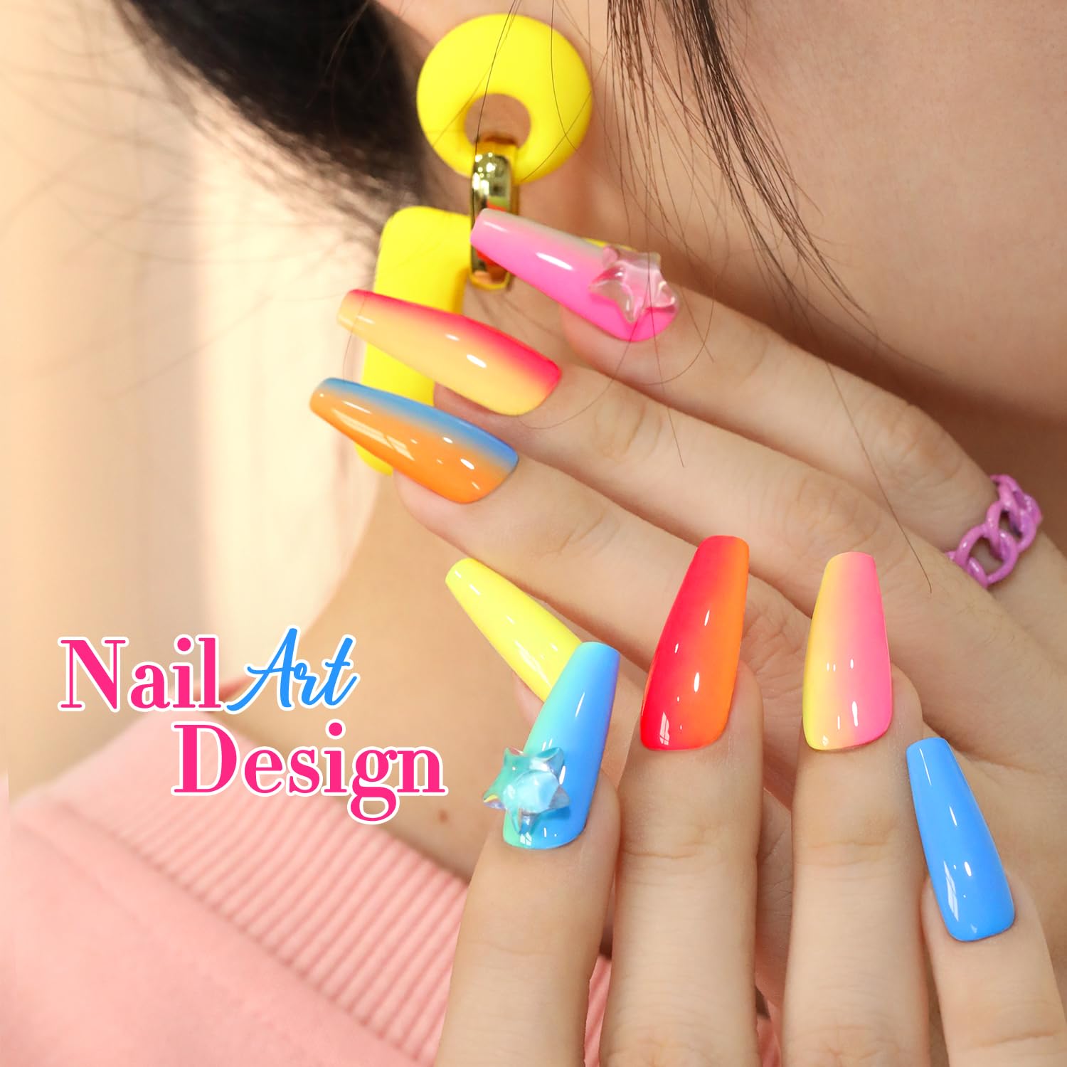 Double Rhythm 6 Pcs Gel Polish Set, 15ml Each – Pastel Colors, Soak-Off, DIY Nail Art Kit