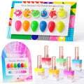 Double Rhythm 6 Pcs 15ml Glitter Gel Polish Set – Neon Shimmer Colors