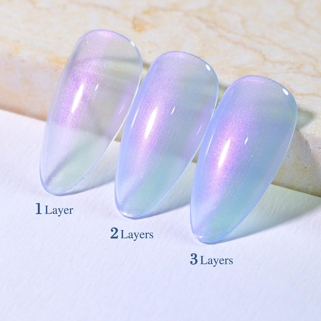 Double Rhythm Jelly Sheer Gel Nail Polish Set – 6 Pastel Colors Kit8