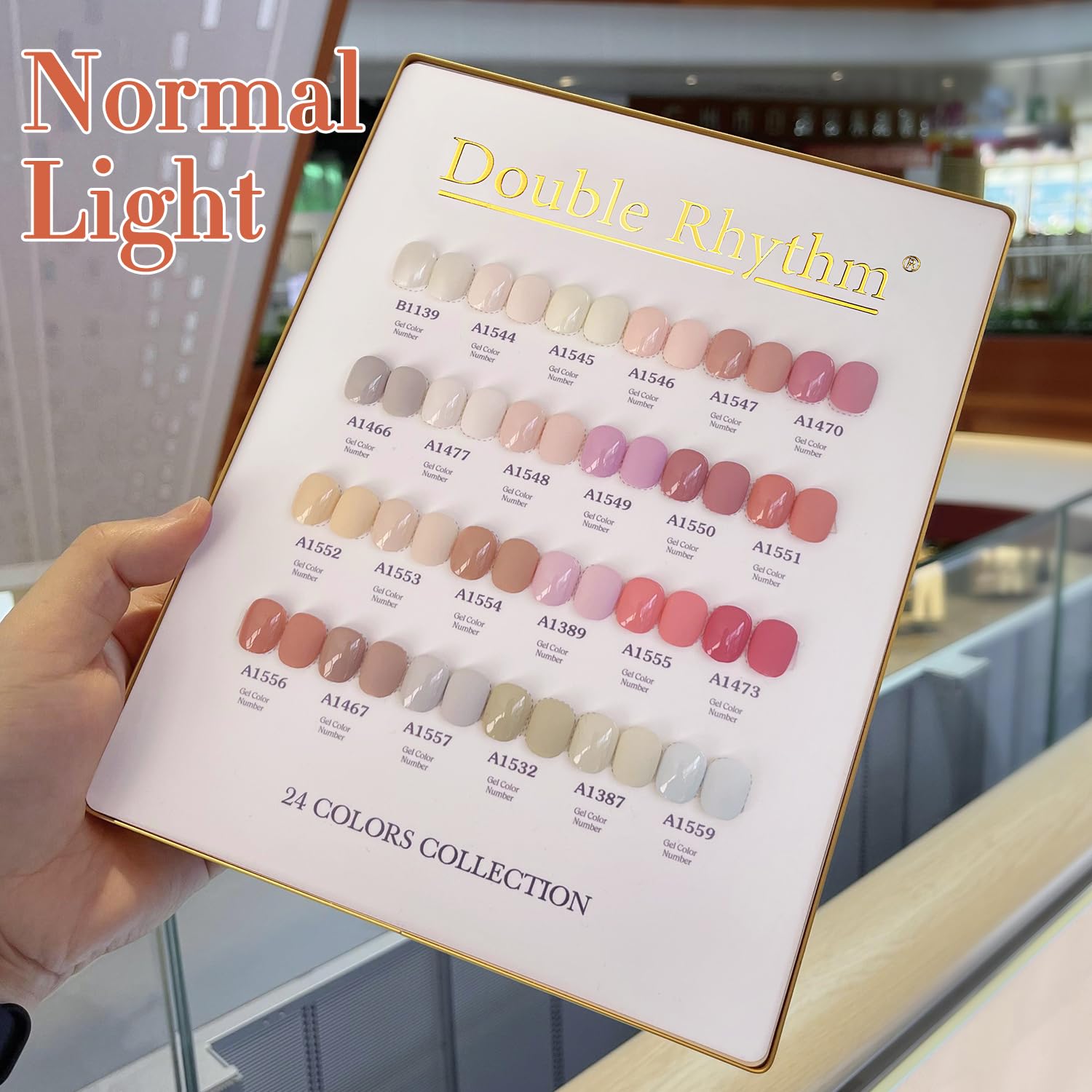 Double Rhythm 28Pcs 0.5Oz Gel Nail Polish Set – Nude Pink Collection T24-3 (Same Color, Soak Off)