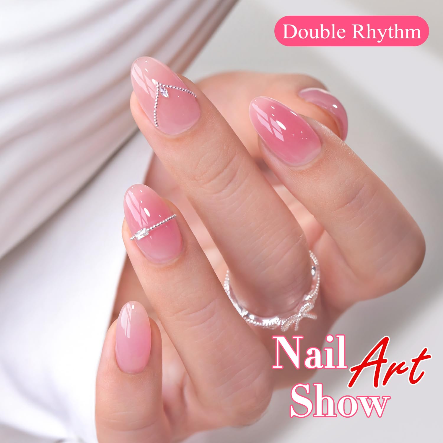 Double Rhythm 6 Pcs 15ml Gel Polish Set – Milky Nude Pink T6-84