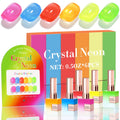 Double Rhythm Gel Polish Set – 6x15ml Jelly Neon Colors for DIY Nail Art