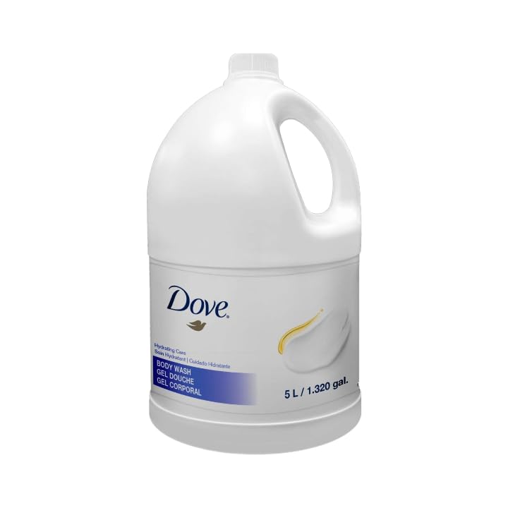 Dove 5 Liter PRO Body Wash Daily Moisturizer Refill Bottle – Bulk Case Pack