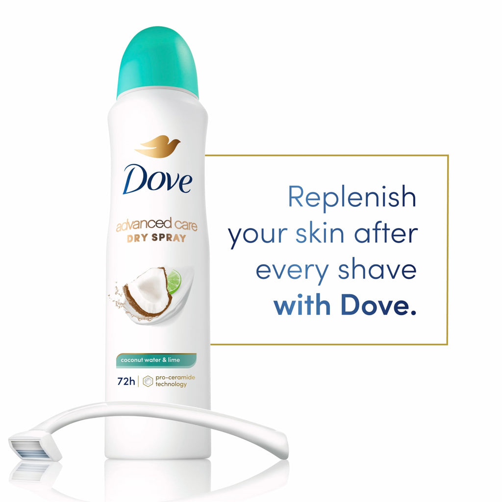 Dove Coconut Water & Lime Dry Spray Antiperspirant – Pro-Ceramide, 3.8 oz (3 ct)