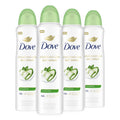 Dove Advanced Care Cool Essentials Dry Spray Antiperspirant – Pro Ceramide, 72H Protection (4 Count)