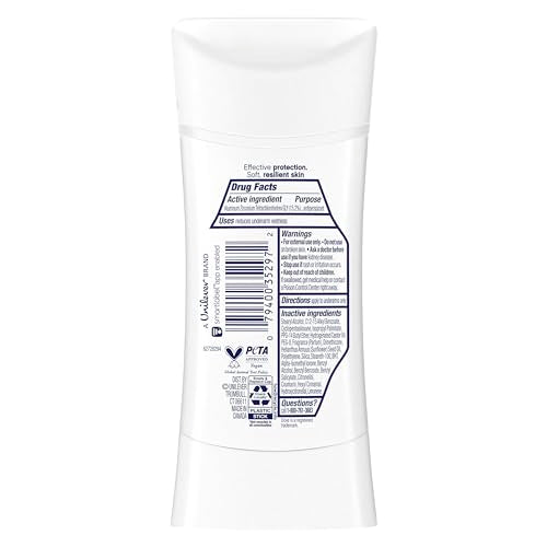 Dove Advanced Care Cool Essentials Antiperspirant Stick – Pro Ceramide, 72h Odor & Sweat Protection, 4 x 2.6 oz
