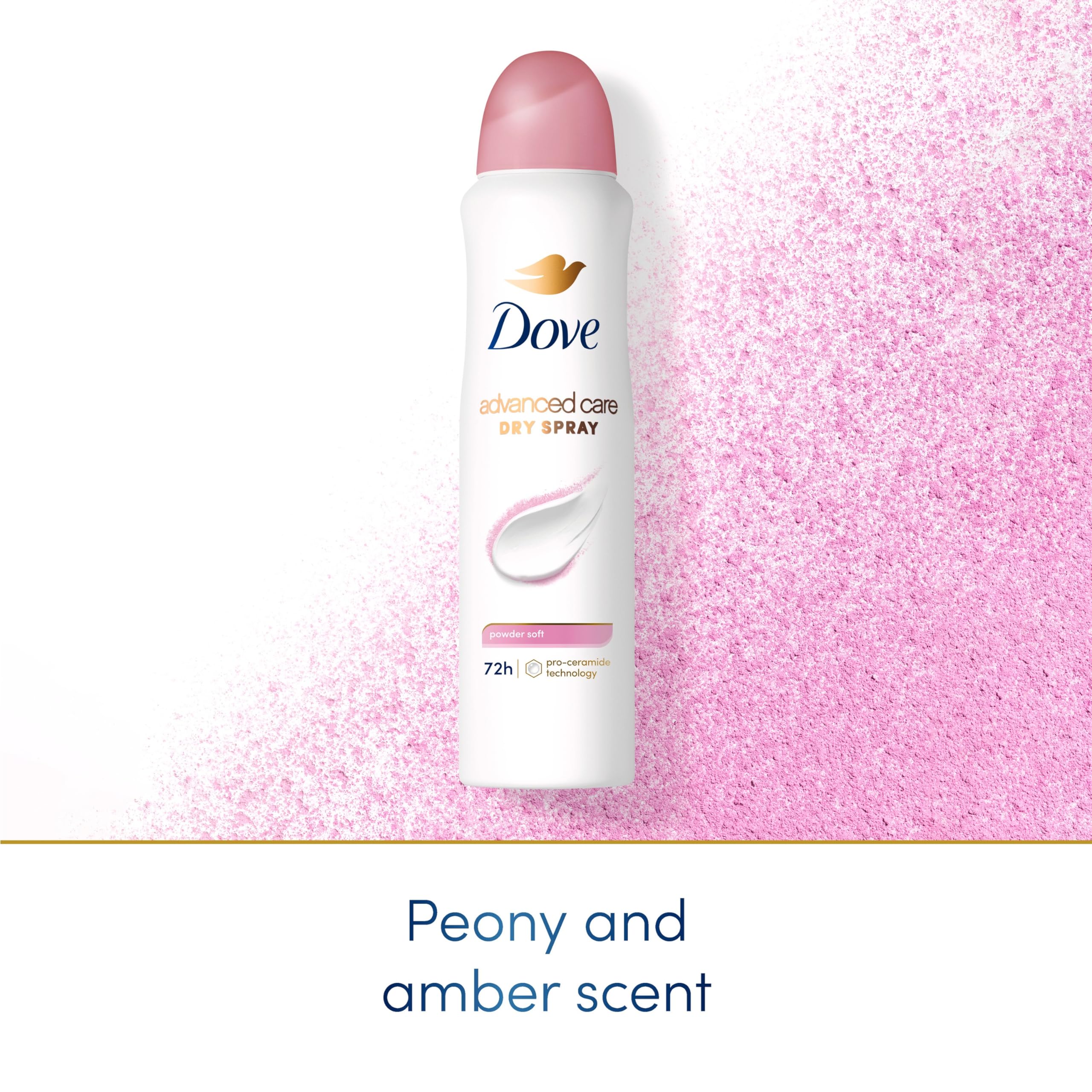 Dove Advanced Care Powder Soft Antiperspirant Deodorant Spray — 72-Hour Protection with Pro Ceramide Technology (3 Count)