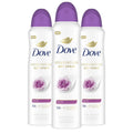 Dove Advanced Care Pink Rosa Antiperspirant Deodorant Spray – 3 Count, 72 Hr Protection, 3.8 oz