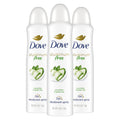 Dove Aluminum Free Deodorant Spray for Women – Cucumber & Green Tea, 3 Count, 4 oz