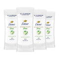 Dove Aluminum Free Deodorant for Women – Cucumber & Green Tea, 4 Count, 2.6 oz Each