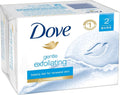 Dove Beauty Bar Soap – Gentle Exfoliating, 6 Bars (4 oz each) Pack of 3