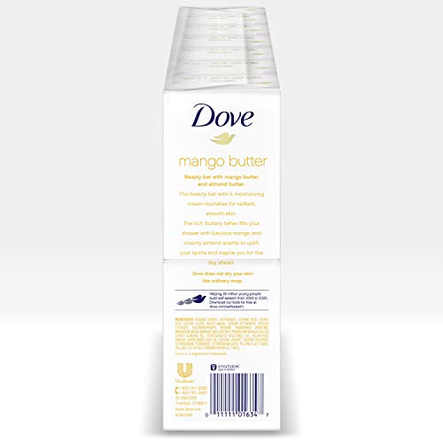 Dove Mango Butter Beauty Bar – 14-Count for Deep Moisture and Soft Skin