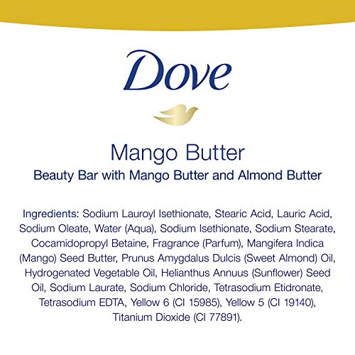 Dove Mango Butter Beauty Bar – 14-Count for Deep Moisture and Soft Skin