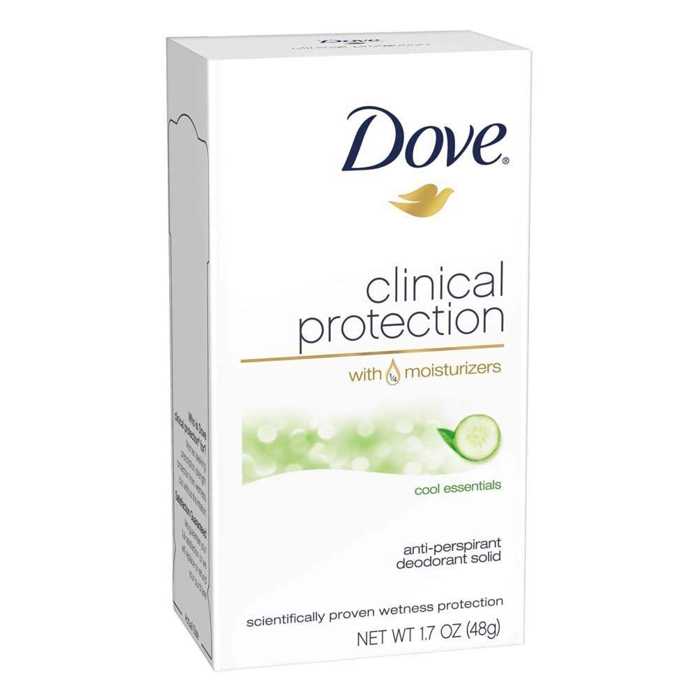 Dove Clinical Protection Deodorant for Women – Cool Essentials 3-Pack, 1.7 oz Each