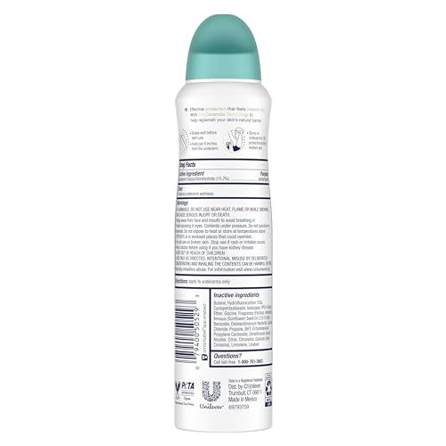 Dove Coconut Water & Lime Dry Spray Antiperspirant – Pro-Ceramide, 3.8 oz (3 ct)