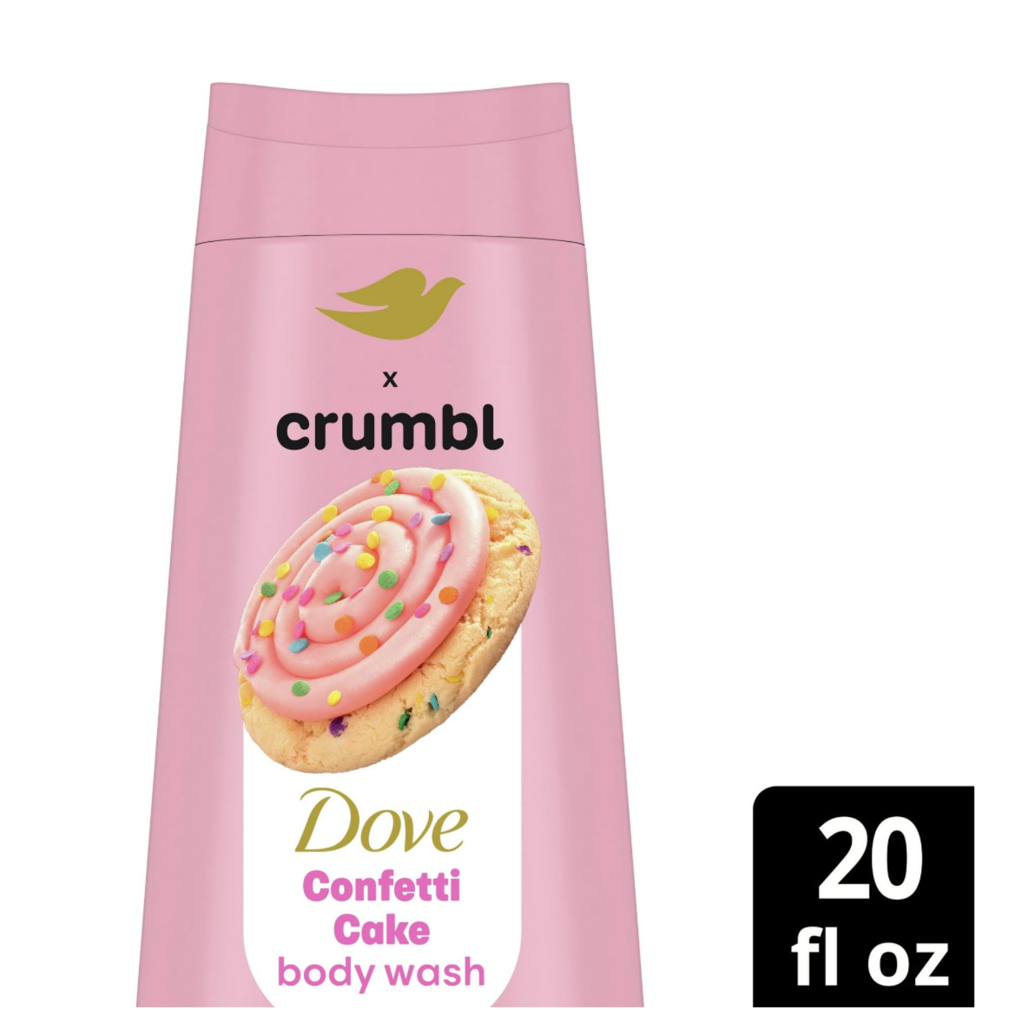 Dove Crumbl Confetti Cake Body Wash & Scrub – 20oz Wash + 15oz Scrub | Limited Edition