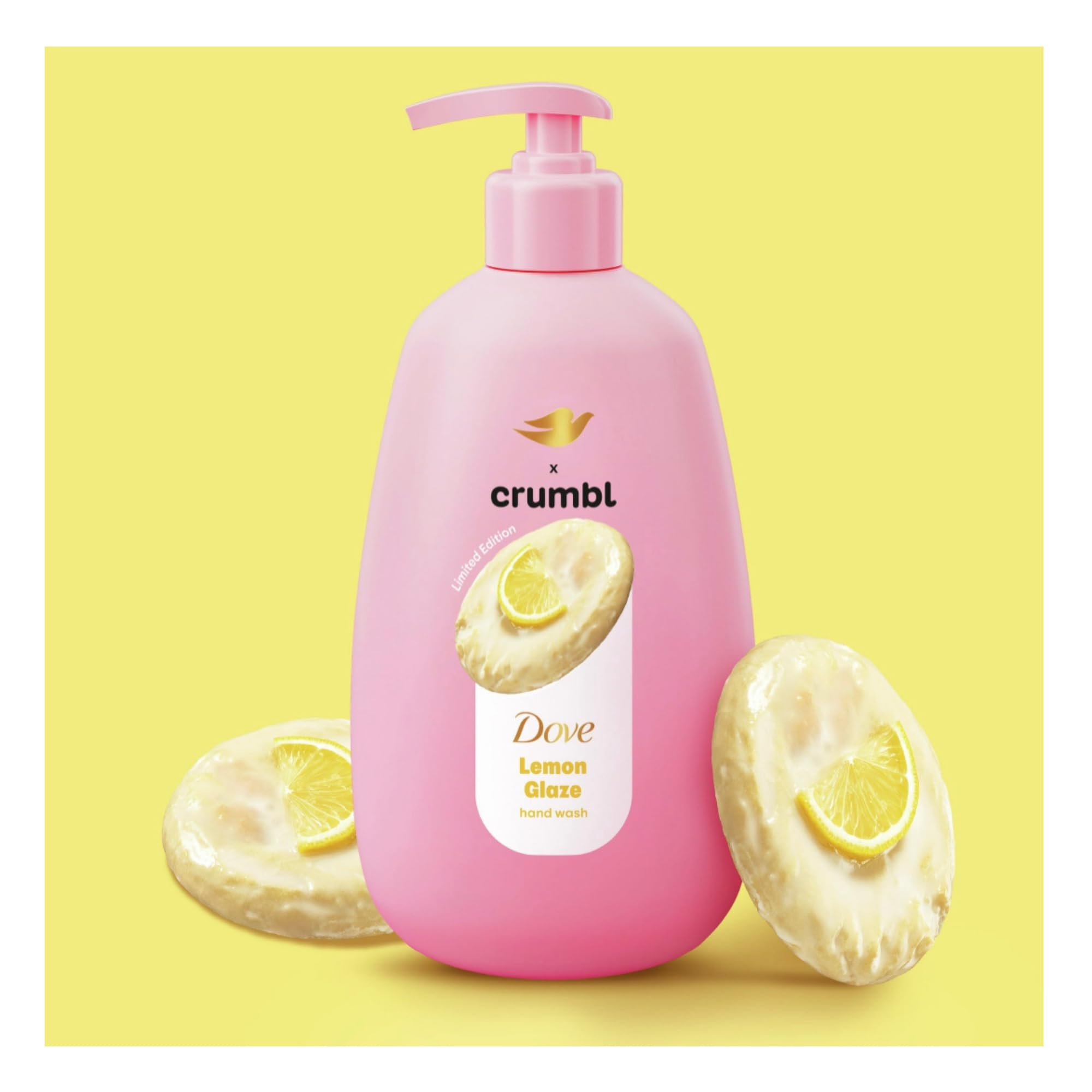 Dove x Crumbl Lemon Glaze Moisturizing Hand Wash | 2-Pack 12 oz Pumps | Limited Edition