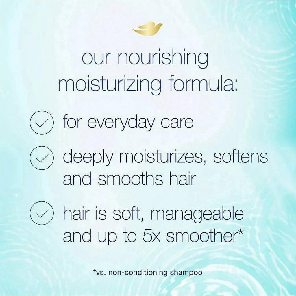 Dove Moisturizing Shampoo and Conditioner with Pump Daily Moisture, 2 ct/40 oz