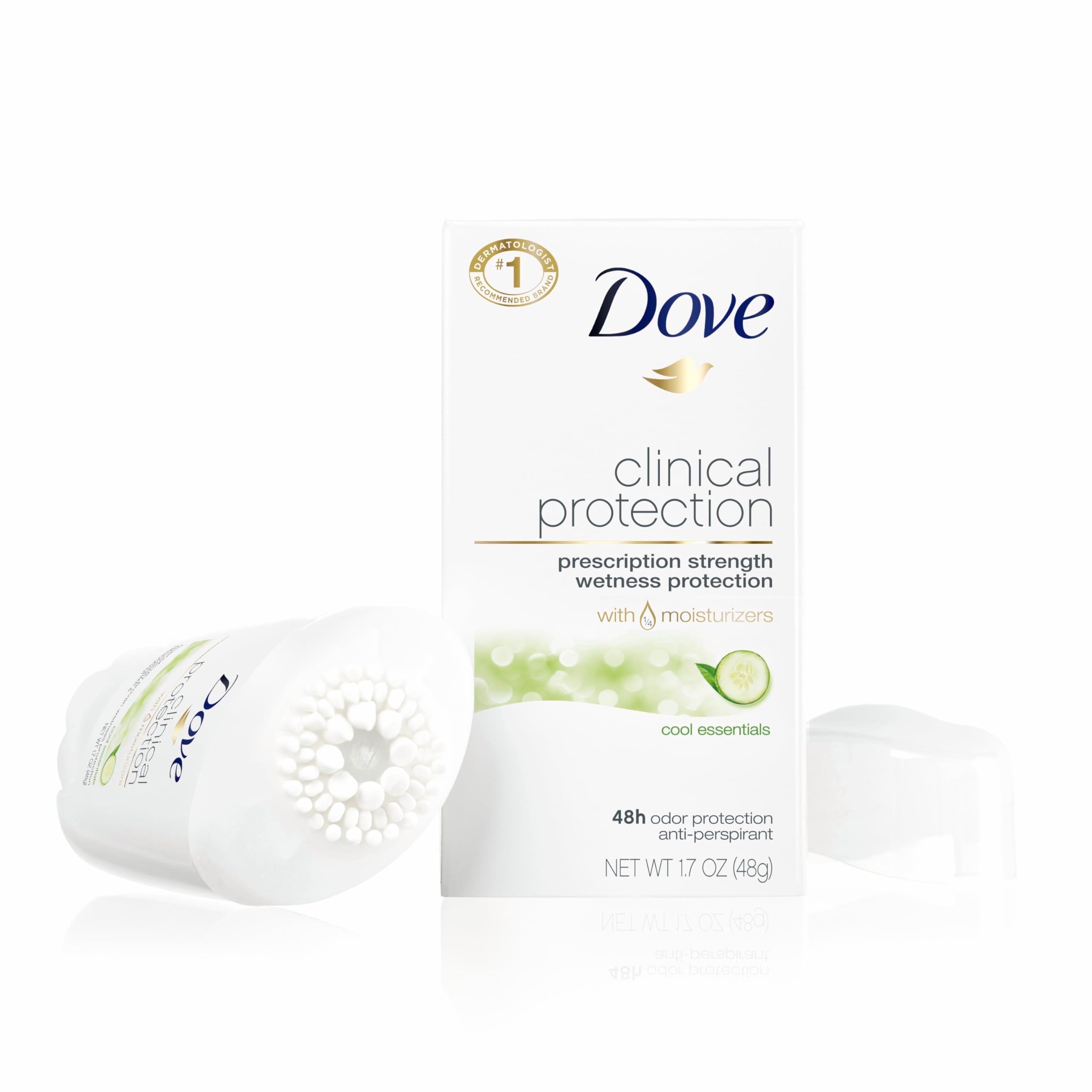 Dove Deodorant Clinial Protection for Women — 3-Stick Variety Pack (1.7 oz each, 48-Hour Odor Protection, Moisturizing for Sensitive Skin)