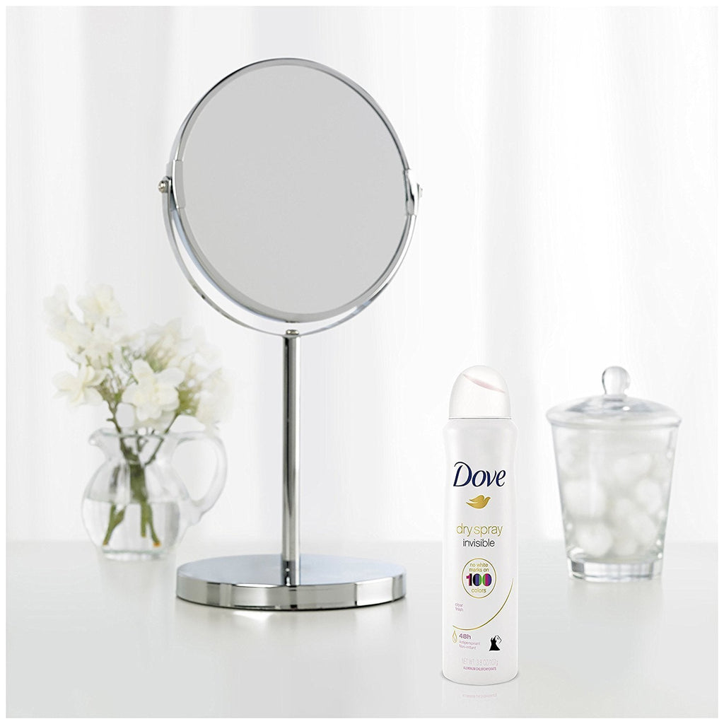 Dove Antiperspirant Dry Spray Invisible - Clear Finish, 3.8 oz per Can, Pack of 3