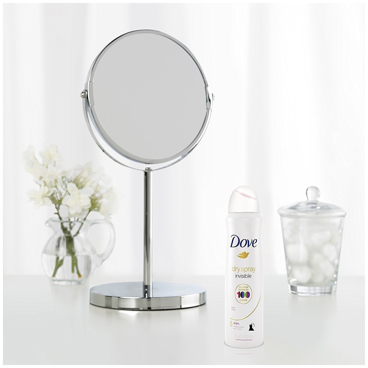 Dove Antiperspirant Dry Spray Invisible - Clear Finish, 3.8 oz per Can, Pack of 3