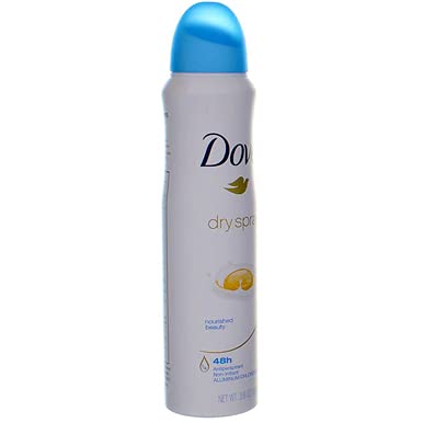 Dove Dry Spray Antiperspirant Nourished Beauty 3.8 oz Pack of 3 – Quick-Dry, Alcohol-Free