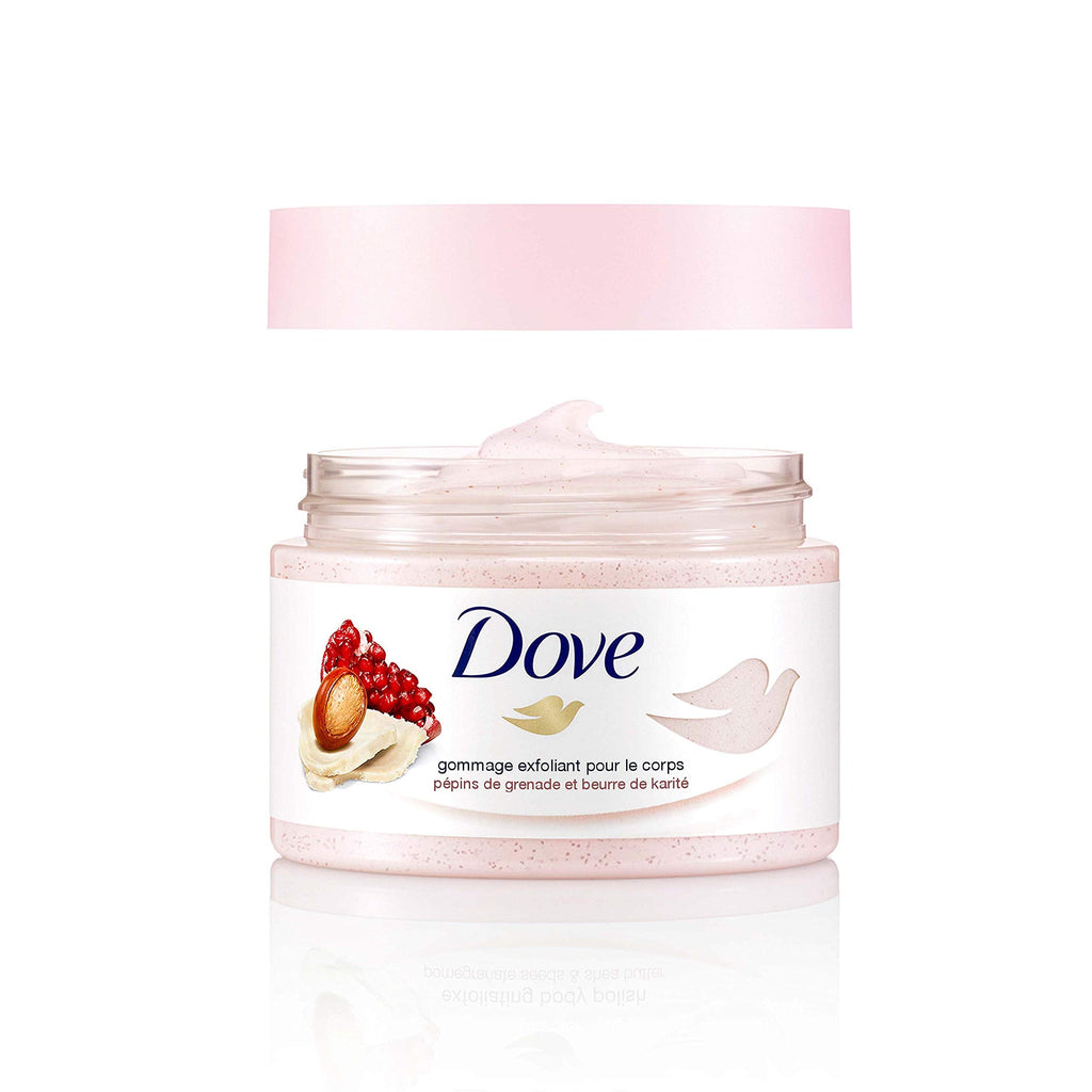 Dove Exfoliating Body Polish Scrub – Pomegranate & Shea Butter, 10.5 oz
