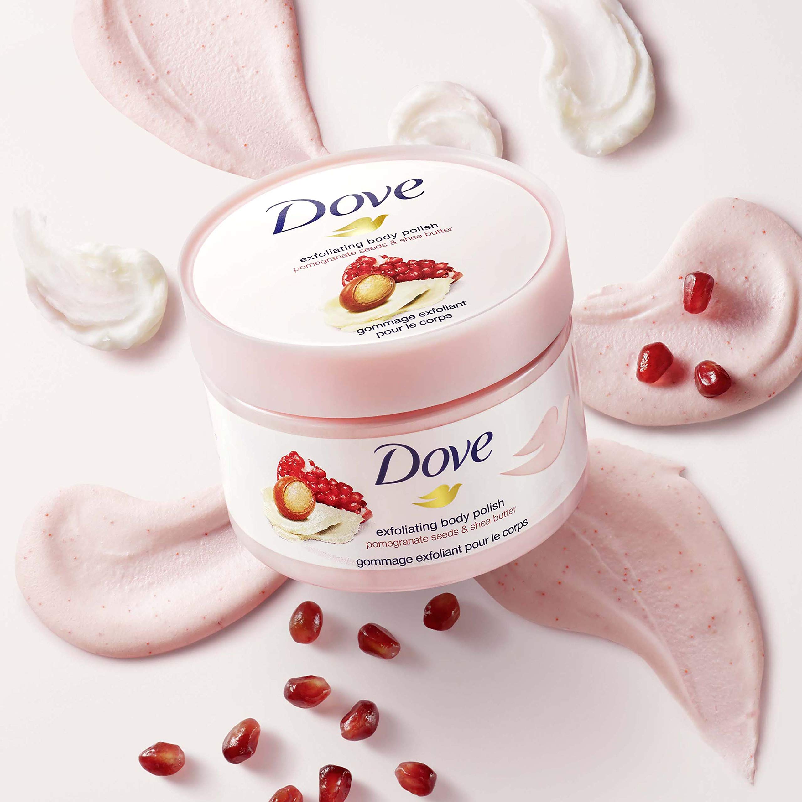 Dove Exfoliating Body Polish Scrub – Pomegranate & Shea Butter, 10.5 oz