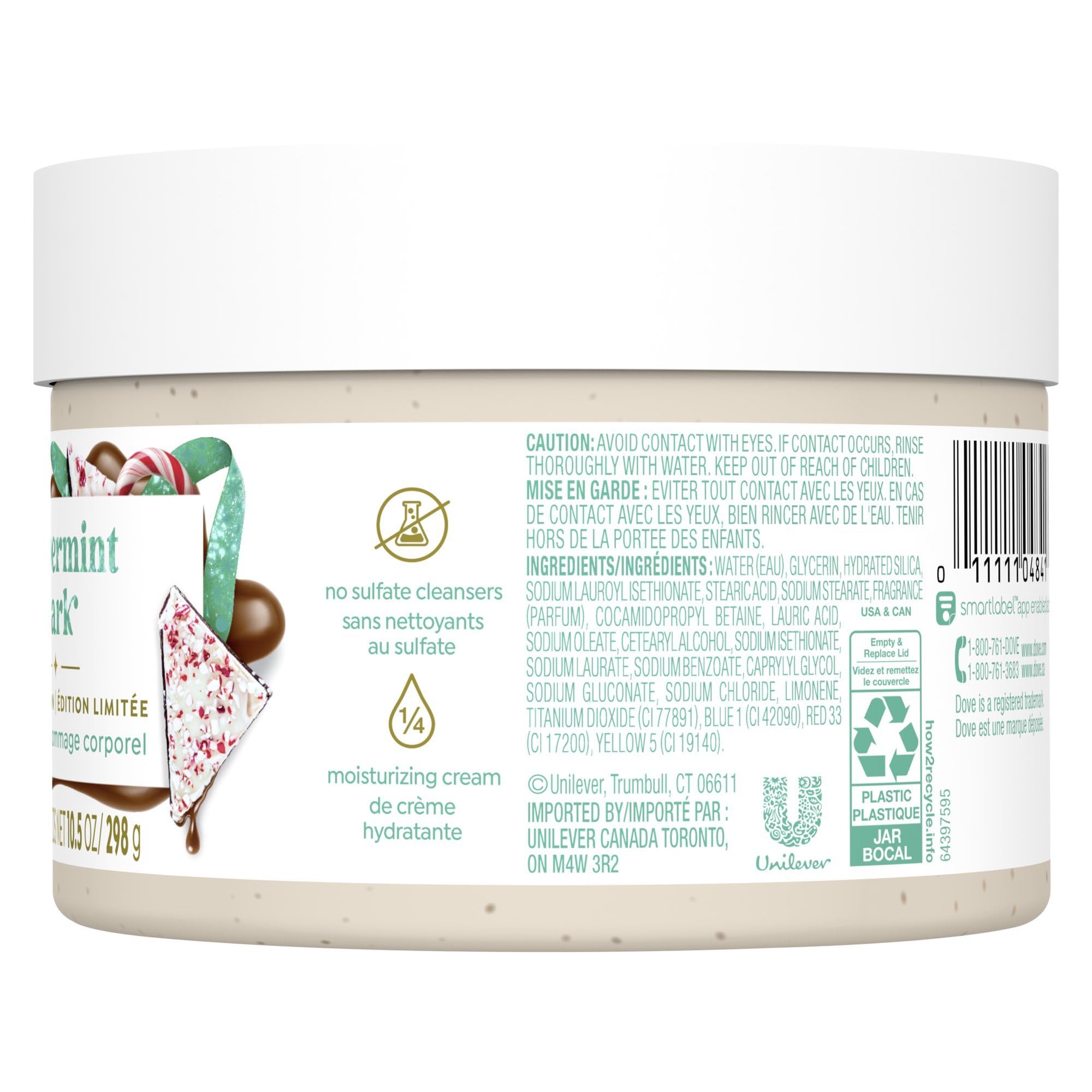 Dove Peppermint Bark Exfoliating Body Scrub – 10.5 oz | Limited Edition