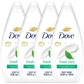 Dove Fresh Care Body Wash 4-Pack – Soothing Moisturizing Cleanser (25.36 oz ea)