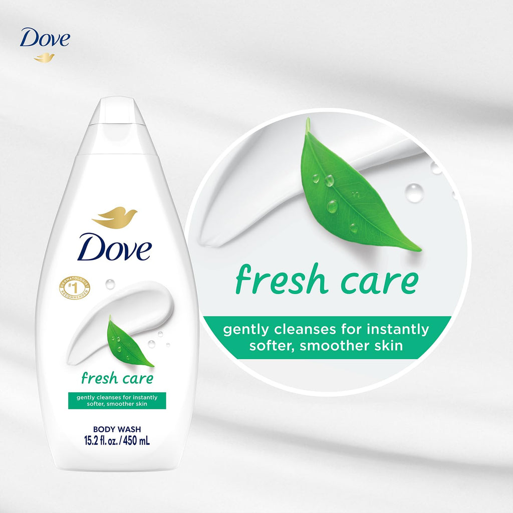 Dove Fresh Care Body Wash 3-Pack – Revitalizing Moisturizing Cleanser (15.2 oz each)
