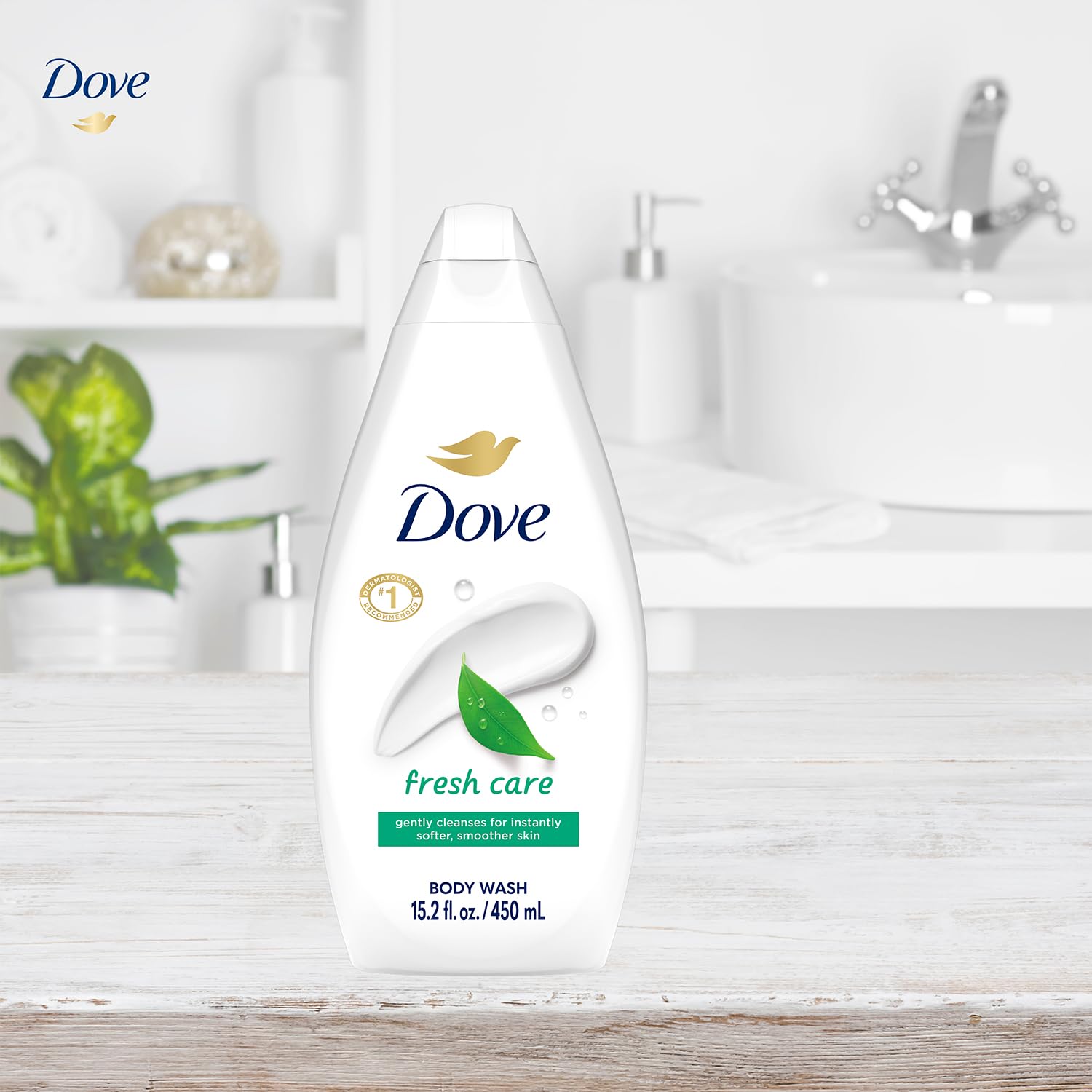 Dove Fresh Care Body Wash 3-Pack – Revitalizing Moisturizing Cleanser (15.2 oz each)