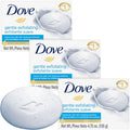 Dove Gentle Exfoliating Beauty Bar 3-Pack – 4.75 oz Each | Moisturizing Face, Body & Hand Soap