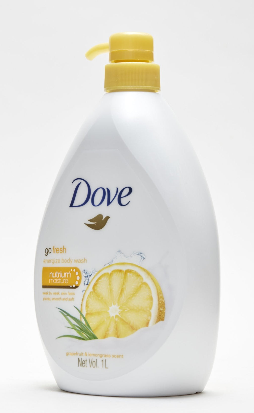 Dove Go Fresh Energize Body Wash – Grapefruit & Lemongrass, 33.8 oz / 1 L (International Version)