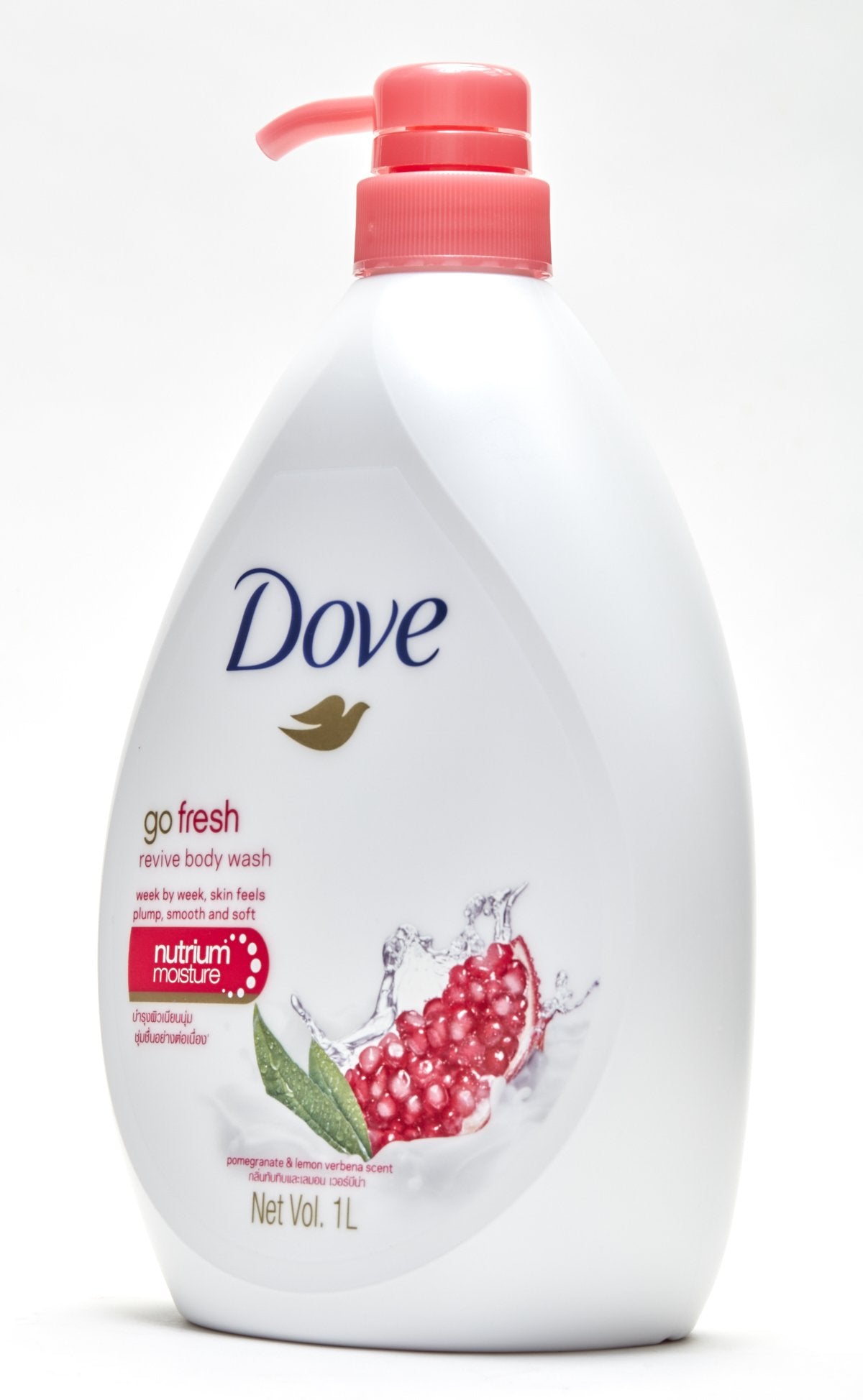 Dove Go Fresh Revive Body Wash – Pomegranate & Lemon Verbena, 33.8 oz (1 L) International Version