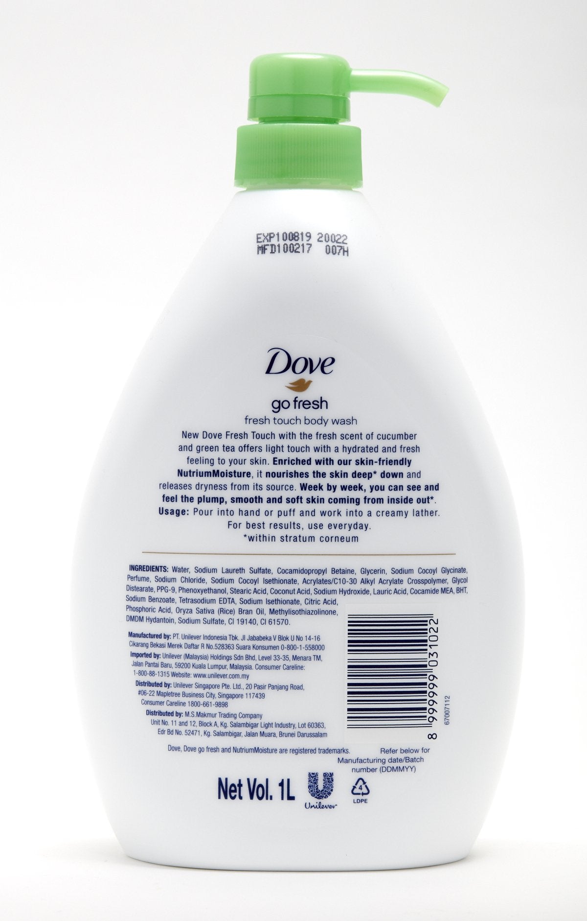 Dove Go Fresh Body Wash – Gentle Cleanse with Refreshing Fragrance