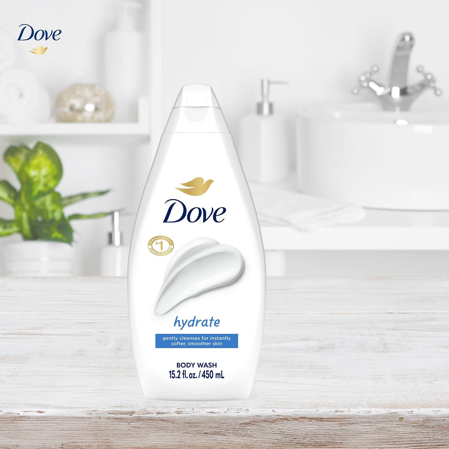 Dove Hydrate Body Wash 2-Pack – Moisturizing Cleanser for Soft Skin (15.2 oz Ea)