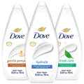 Dove Body Wash Value-Size 3-Pack – Hydrate, Fresh Care & Gentle Pamper, 25.36 oz Each