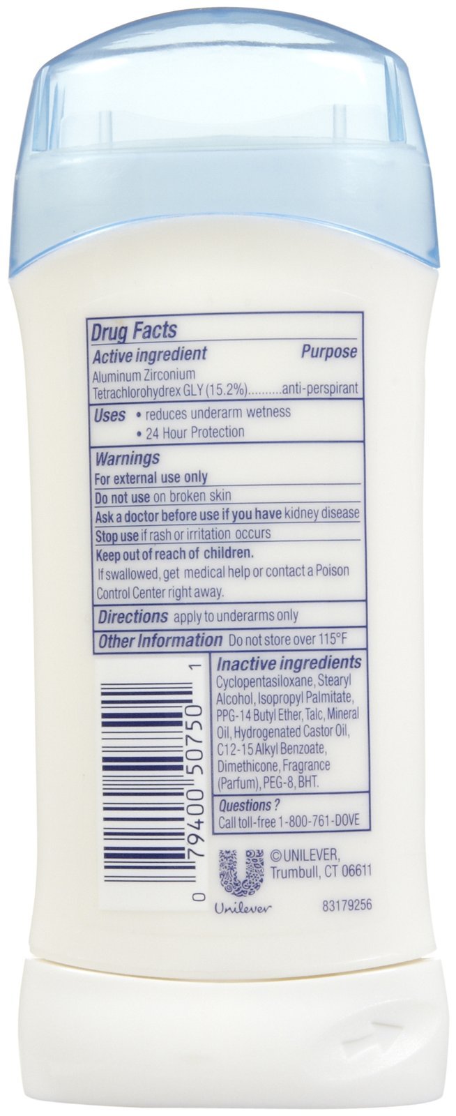 Dove Invisible Solid Fresh Deodorant – 2.6 oz, 3-Pack