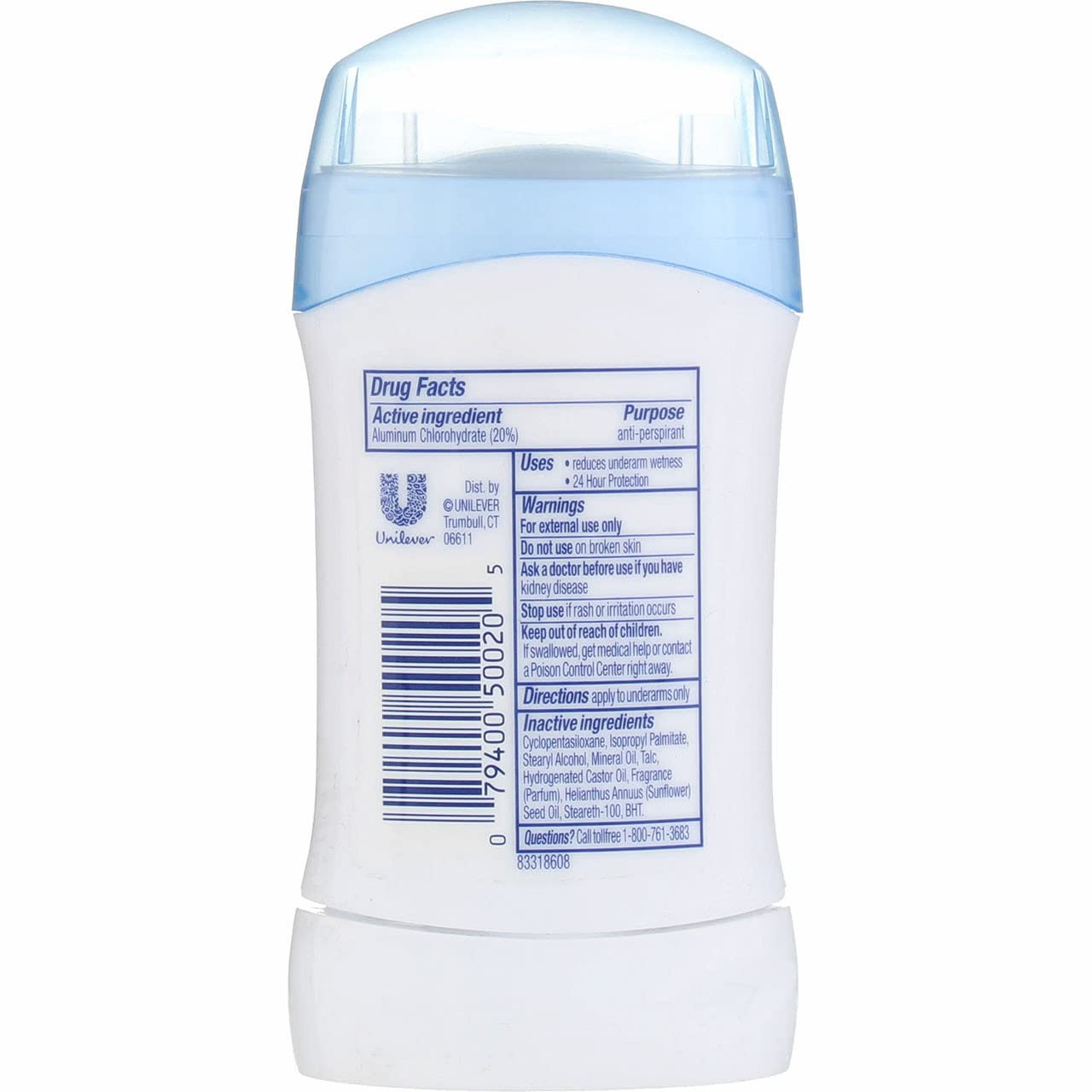 Dove Invisible Solid Powder Antiperspirant Deodorant – Pack of 5 (1.60 oz each)