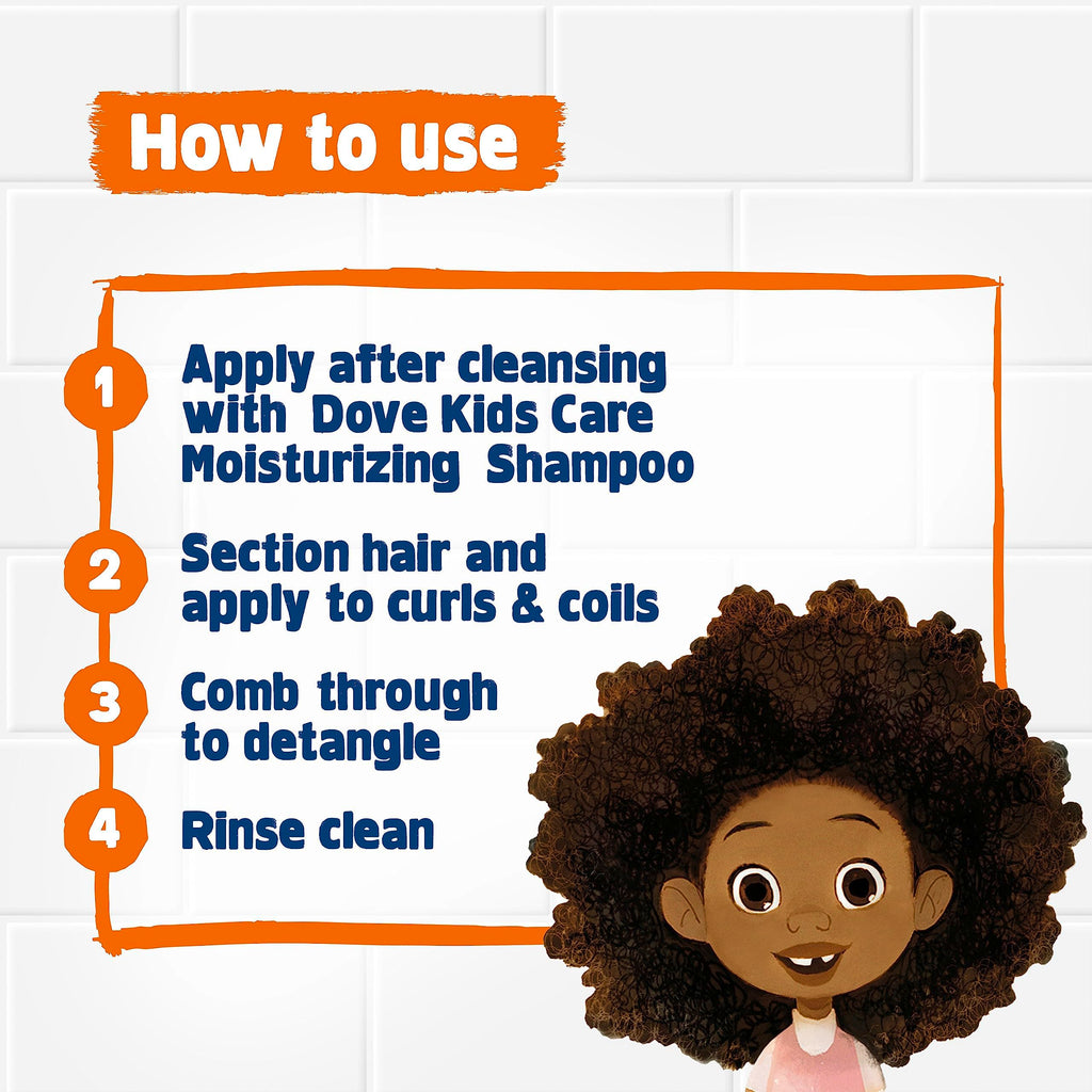 Dove Love Collection Kids Shampoo & Conditioner Set — Curly & Wavy Hair (17.5 oz)