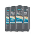 DOVE MEN + CARE Exfoliating Sea Salt + Citrus Body & Face Wash – 4-Count (18 fl oz each)